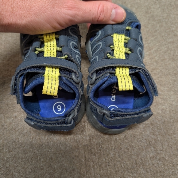 Cat & Jack Boys Blue Gray Afton Hiking Sandals Size 5 Baby - Picture 5 of 7